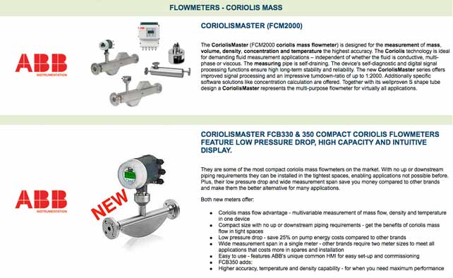 coriolis flow meter